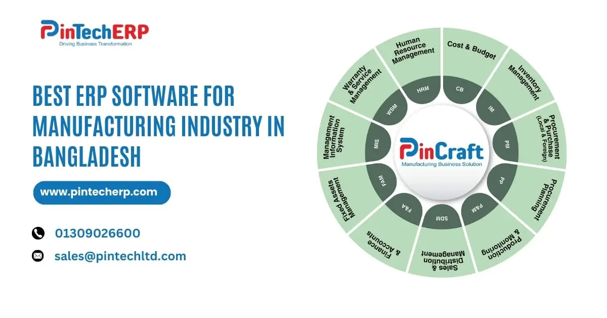 PinCraft the BEST ERP Software for manufacturing Industry in Bangladesh