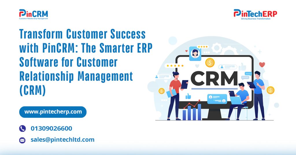 ERP software dashboard for customer relationship management