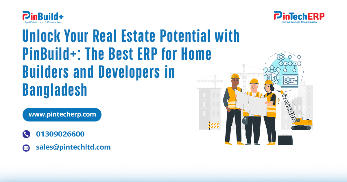 Dashboard view of the best ERP for real estate in Bangladesh