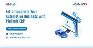 PinCraft ERP dashboard for automotive businesses in Bangladesh