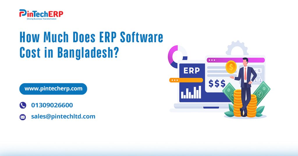 ERP software cost in Bangladesh chart showing price range and features
