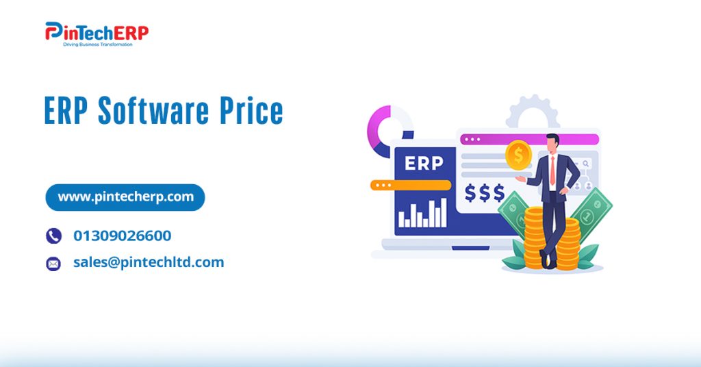 ERP software price comparison chart showing basic, standard, and premium packages in Bangladesh